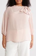 Renee C Tie Neck Top