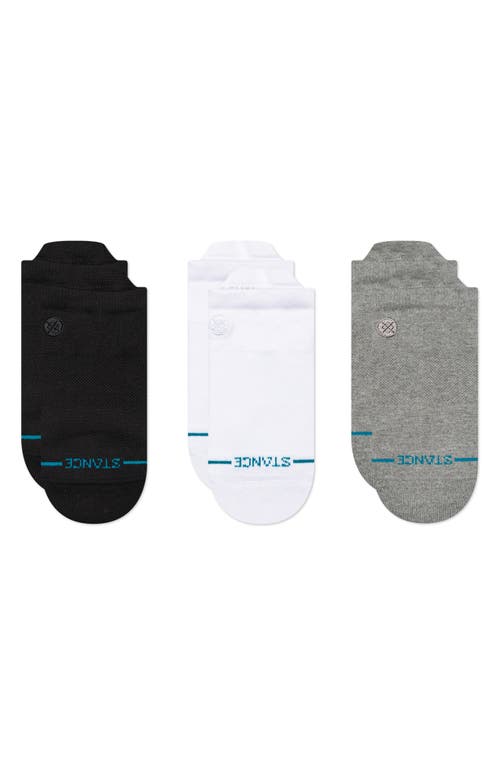 Stance 3-Pack Icon Low Socks in Black White Grey  product