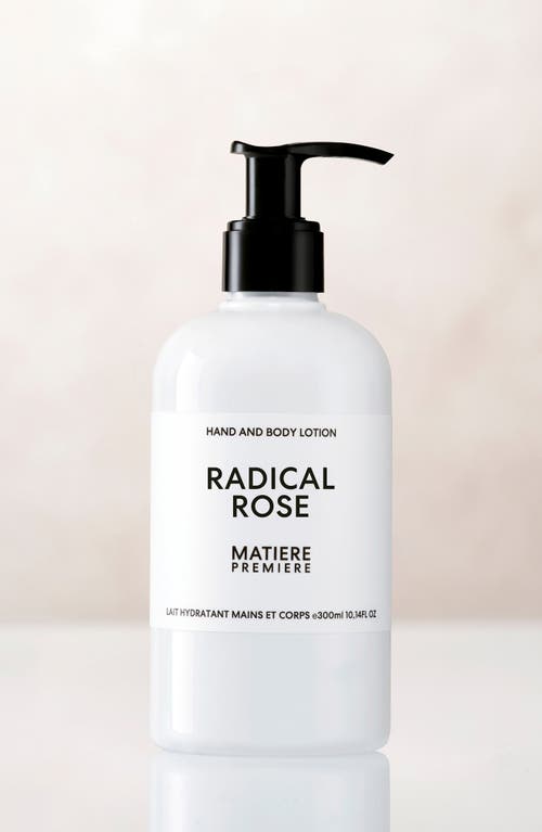 Matiere Premiere Radical Rose Hand & Body Lotion In Transparent