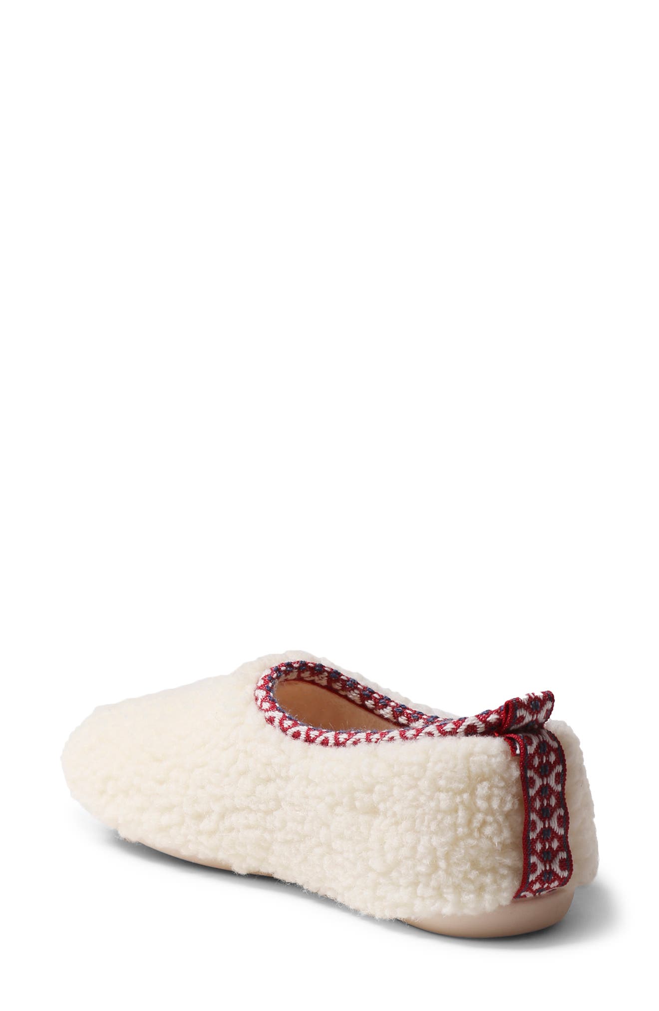 Toni Pons Marta Fleece Slipper, Alternate, color, White Wool