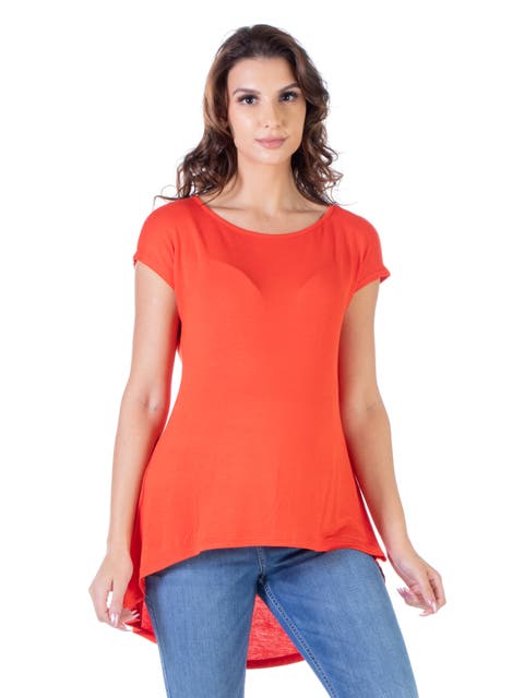 Maternity Scoop Neck High Low T Shirt