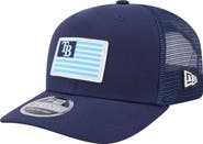 New Era Men's New Era Navy Tampa Bay Rays Flag 9SEVENTY COOLERA Stretch-Snap Hat