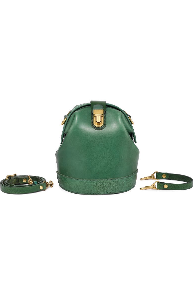 OLD TREND Doctor Bucket Leather Crossbody Bag, Alternate, color, Green