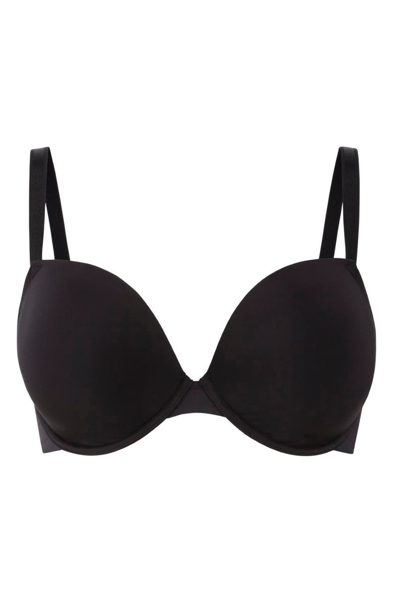Panache Porcelain Elan Underwire Plunge T-Shirt Bra, Alternate, color, Black