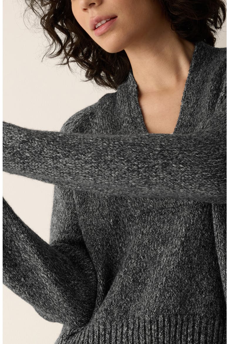 V-Neck Sweater, Alternate, color, CHARCOAL