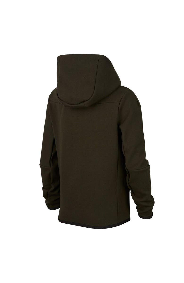 Nike Youth Nike Olive Barcelona Tech Fleece Full-Zip Hoodie, Alternate, color, 