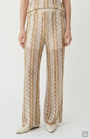 VERO MODA Teresa Open Stitch Stripe Drawstring Pants
