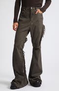 Rick Owens Bolan Distressed Bootcut Jeans