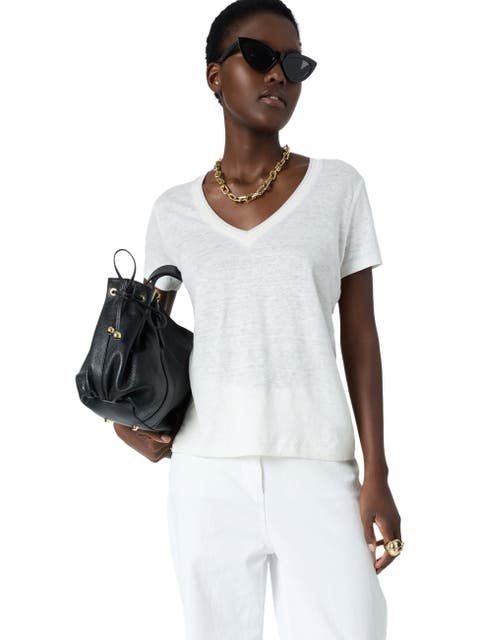 Mirana Linen V-Neck T-Shirt