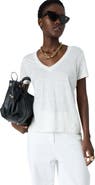 GERARD DAREL Mirana Linen V-Neck T-Shirt