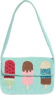 Collection XIIX Beaded Ice Cream Pops Baguette Shoulder Bag