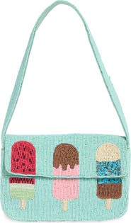 Collection XIIX Beaded Ice Cream Pops Baguette Shoulder Bag
