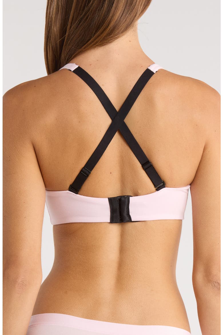 FeelFree Longline Bralette, Alternate, color, PEONY