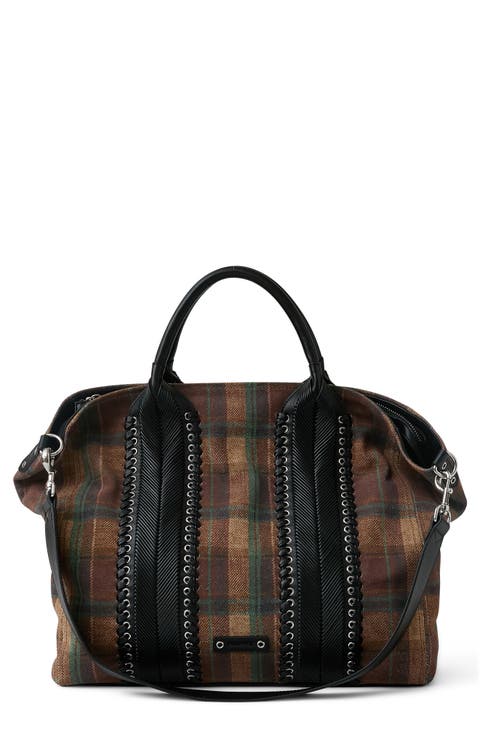 All For Love Leather Zip Top Tote