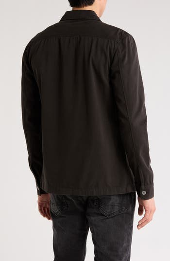 Aerial Slim Fit Organic Cotton Shirt Jacket