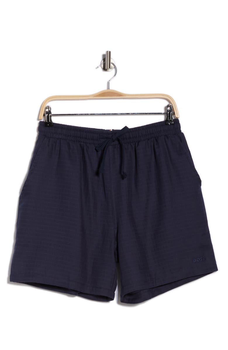 BOSS Vida Swim Trunks, Main, color, Navy
