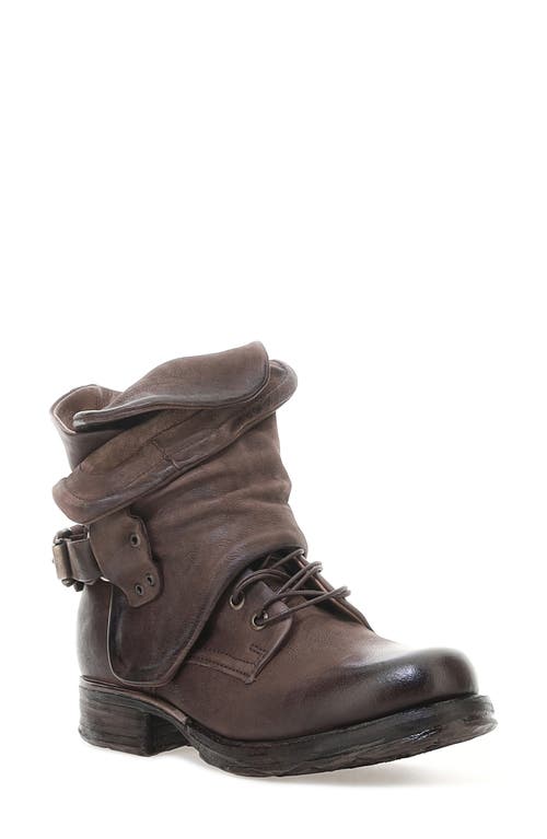 As98 A.s.98 Simon Ii Moto Bootie In Brown
