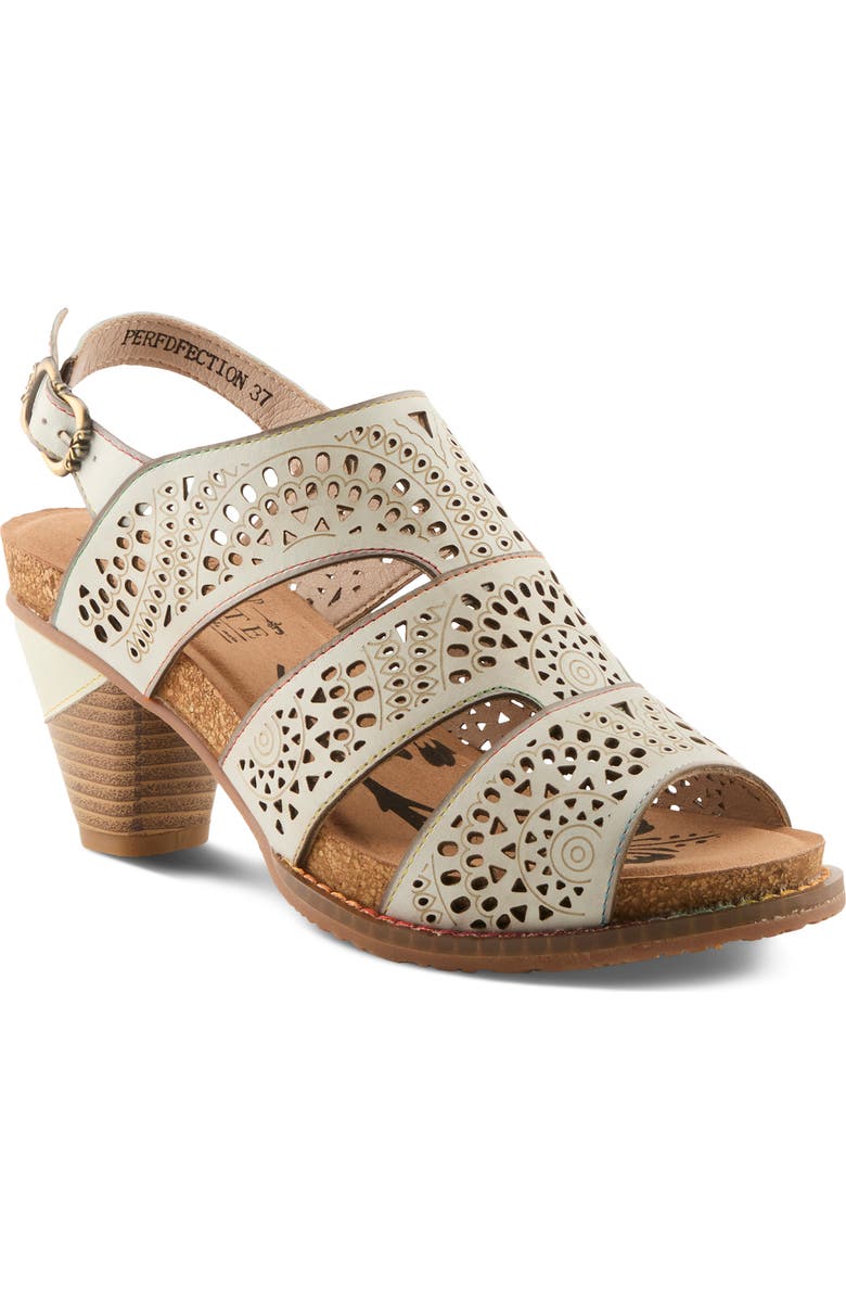 L'Artiste by Spring Step Perfdfection Slingback Sandal, Main, color, Bone