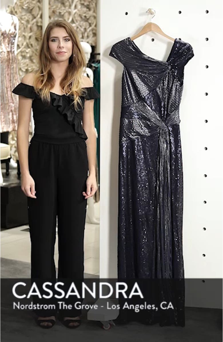 Pintuck Sequin Gown, sales video thumbnail