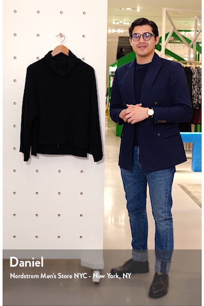 Funnel Neck Swing Cashmere Sweater video