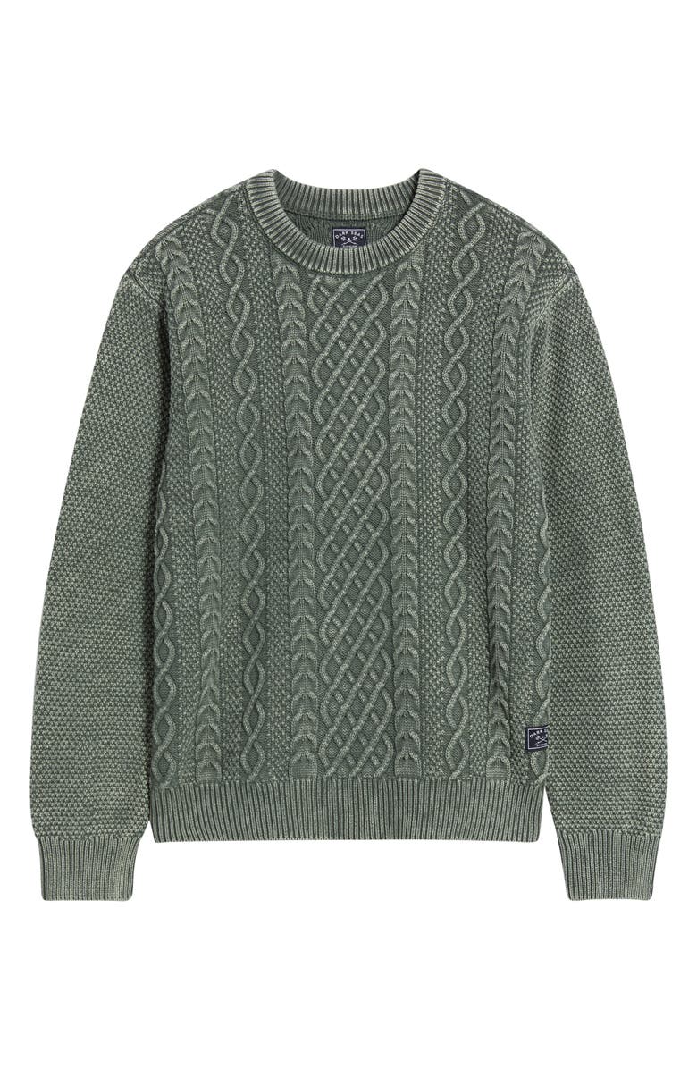 DARK SEAS Big Sur Mixed Stitch Sweater, Alternate, color, Forest