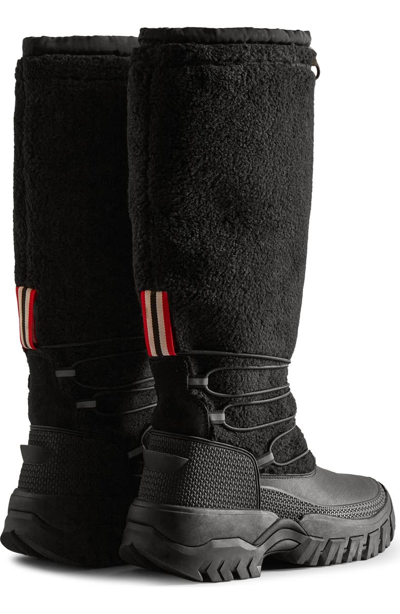 Hunter Wanderer Fleece Waterproof Tall Boot, Alternate, color,