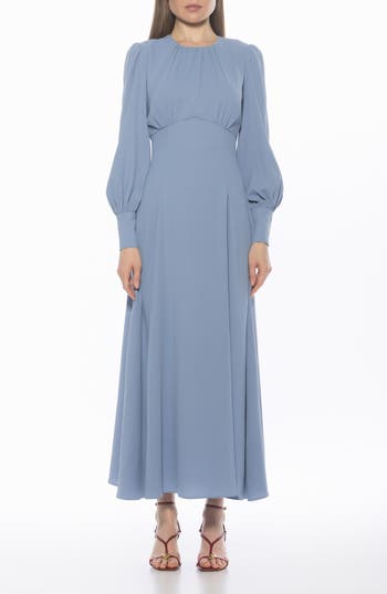 Alexia Admor Yesenia Long Sleeve Empire Waist Maxi Dress