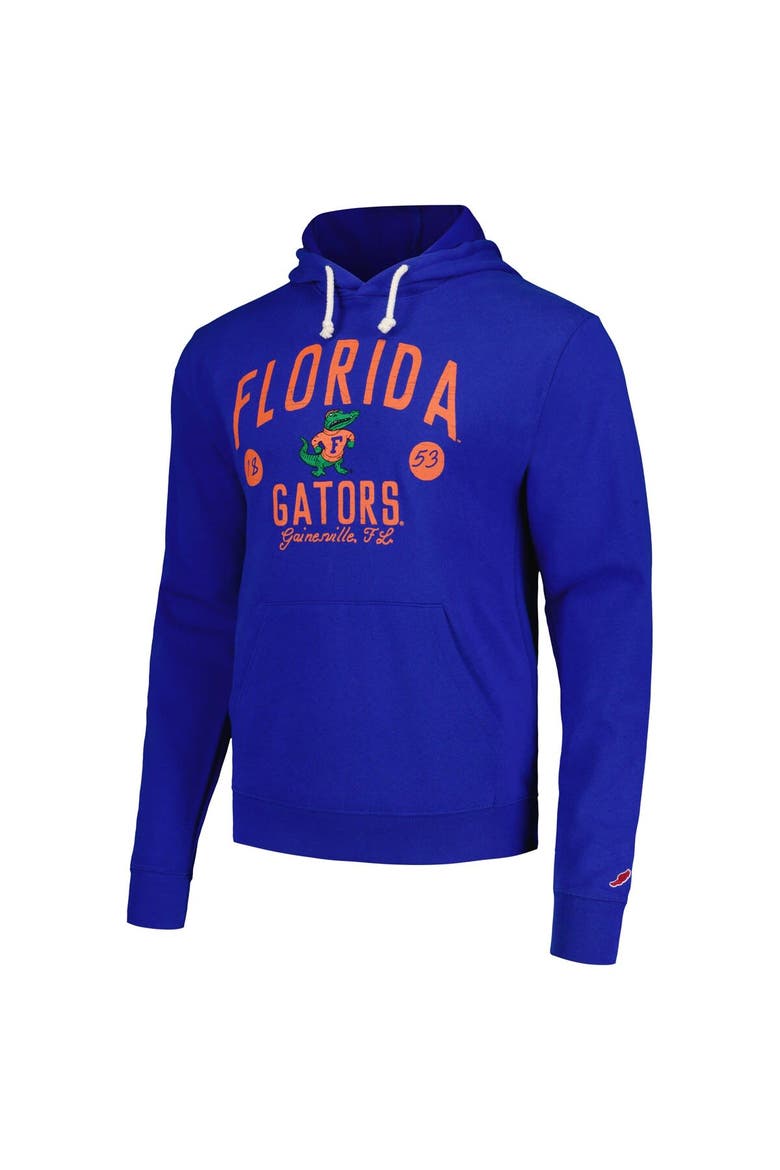 Men's League Collegiate Wear  Royal Florida Gators Bendy Arch Essential Pullover Hoodie, Alternate, color, Royal