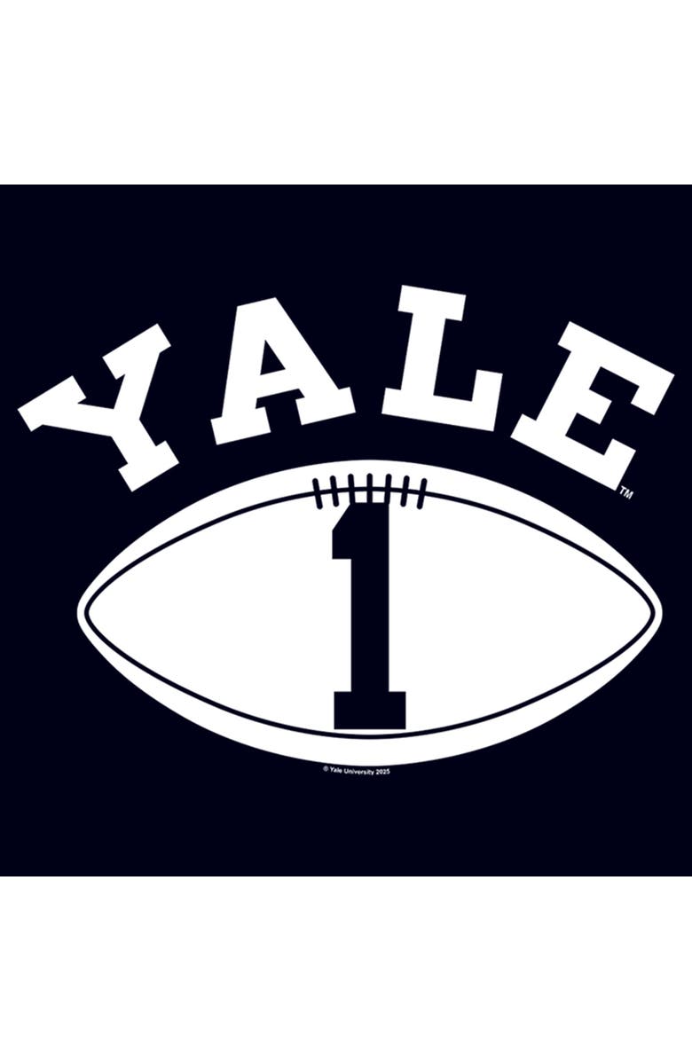 Yale University Women's Yale University Football Number One Graphic T-Shirt, Alternate, color, Navy Blue