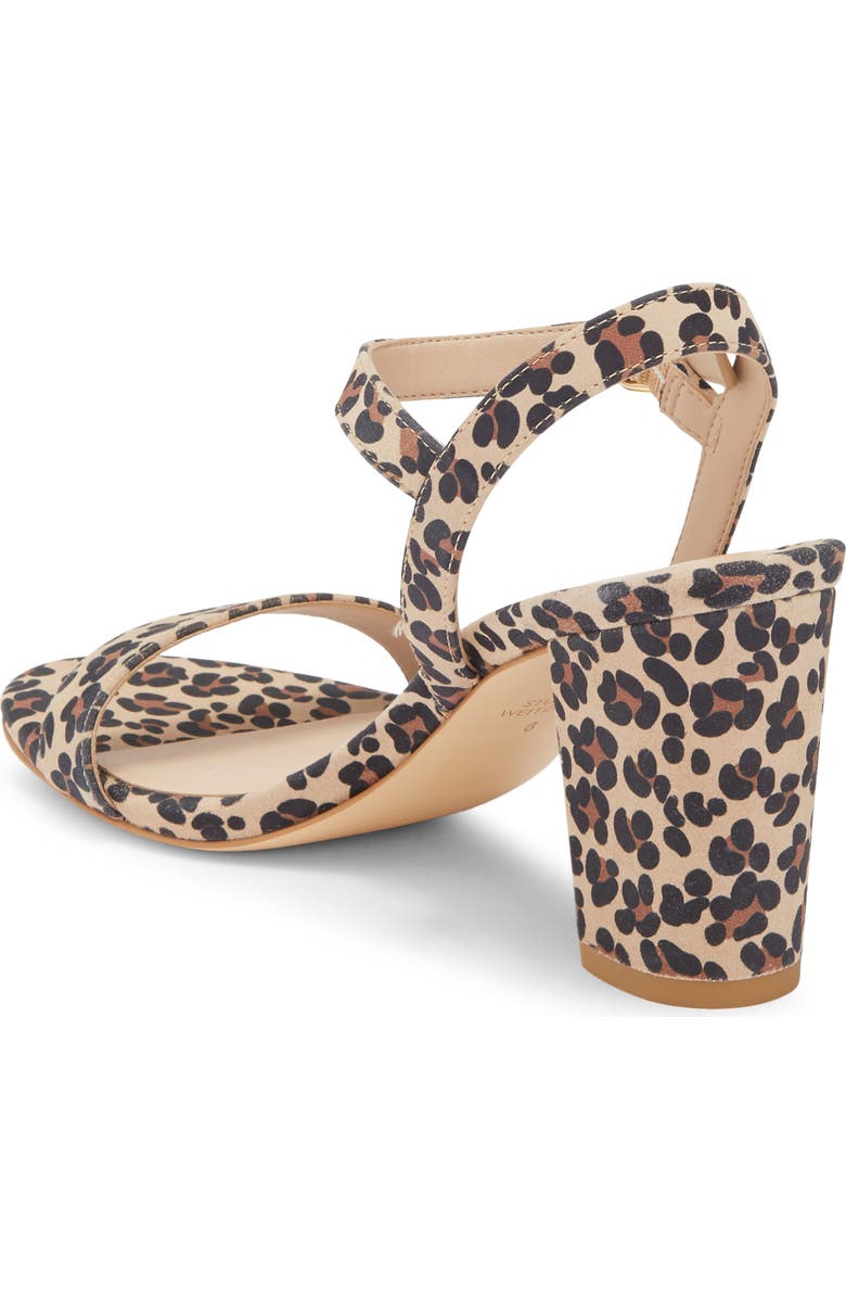 Stuart Weitzman Dancer 75 Block Heel Sandal, Alternate, color, Golden Beige/ Almond