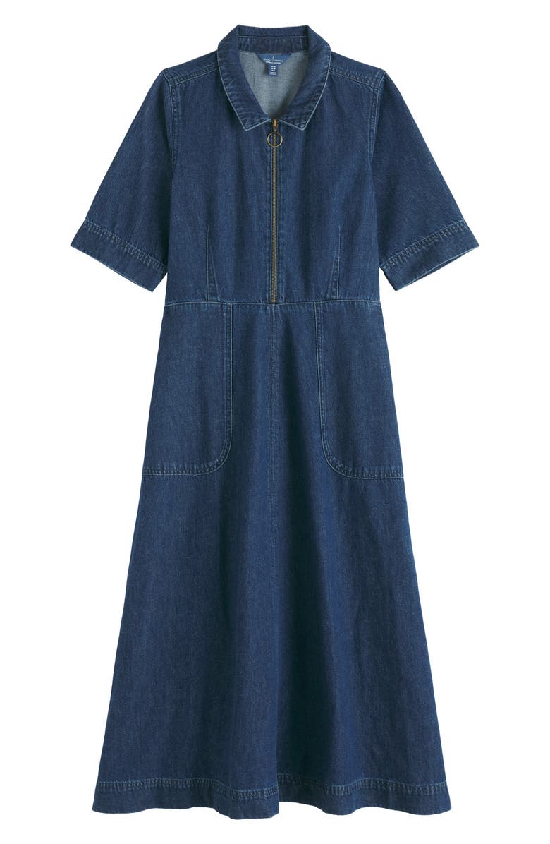 Seasalt Cornwall Gwenter Cotton & Linen Dress, Alternate, color, Mid Wash