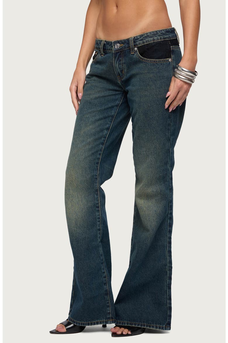 Tatem Lacey Low Rise Flare Jeans, Alternate, color, BLUE-VINTAGE-WASHED