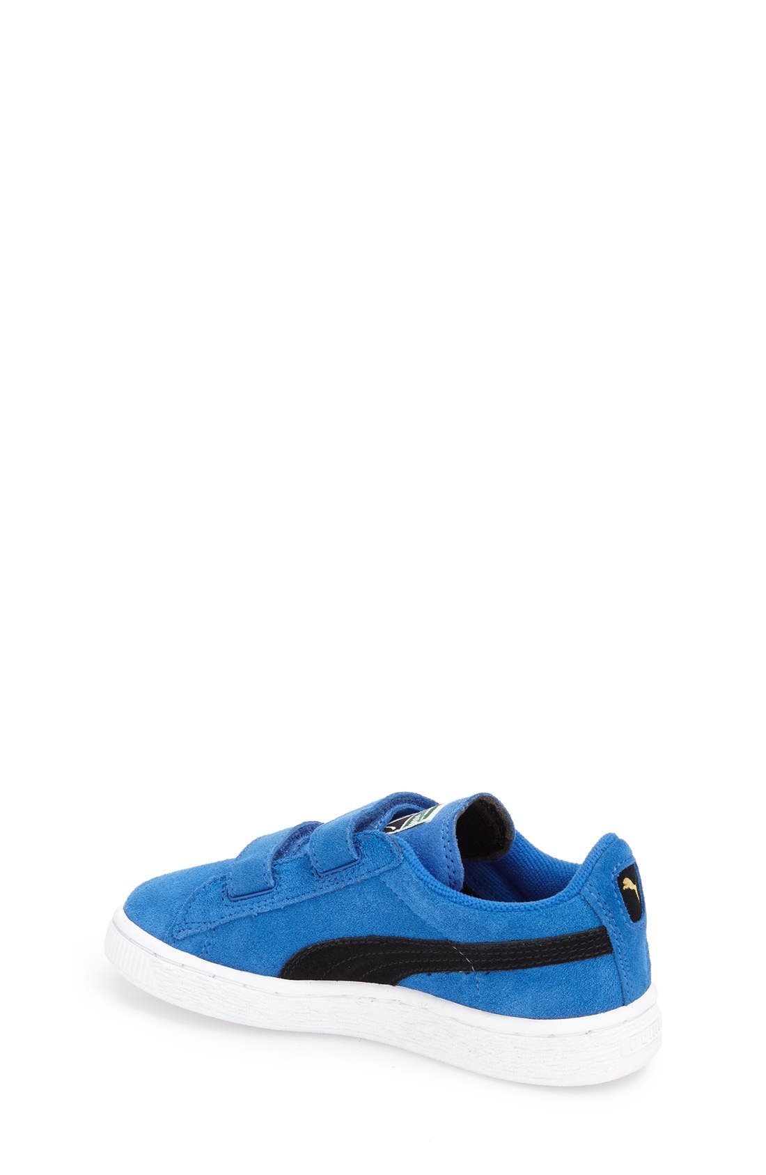 Suede Sneaker, Alternate, color, STRONG BLUE/ BLACK