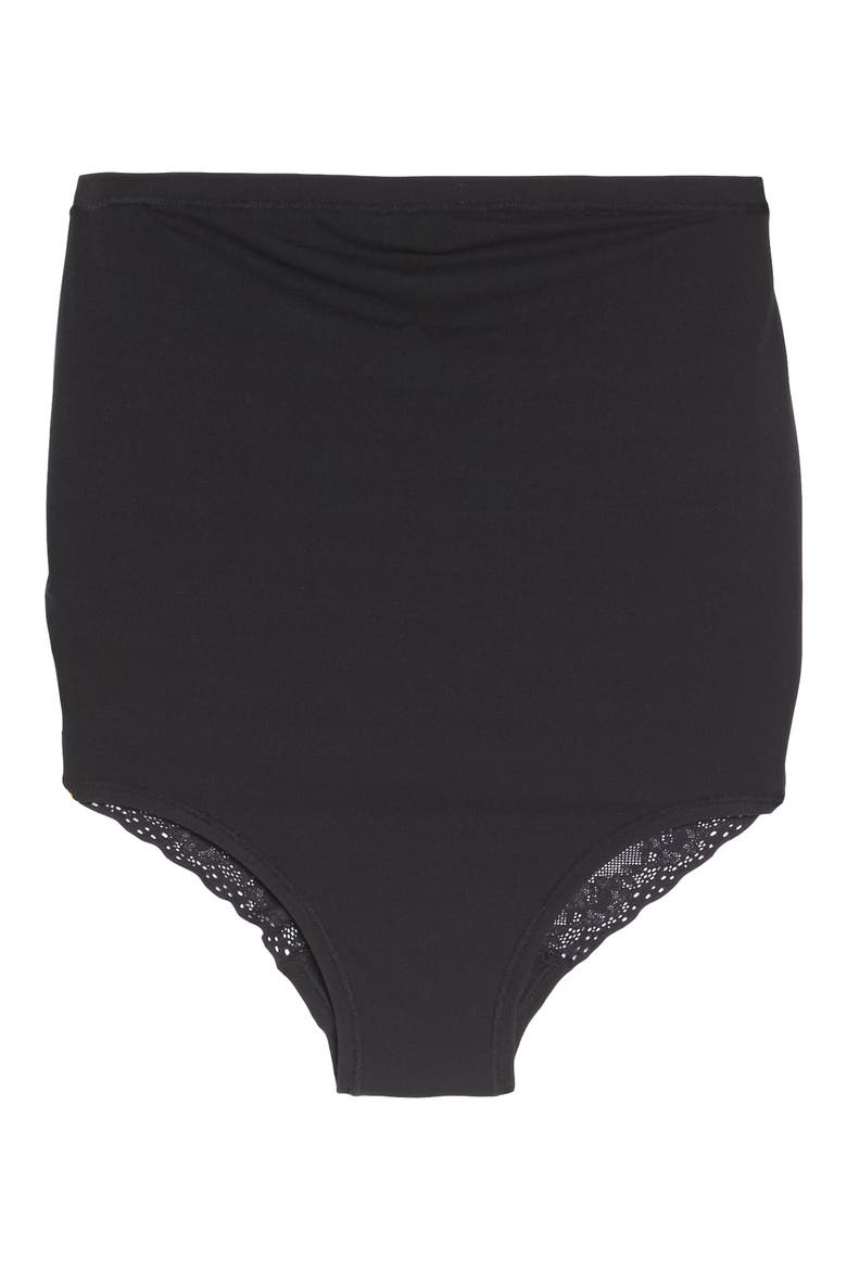 Bliss Maternity Briefs, Alternate, color, BLACK