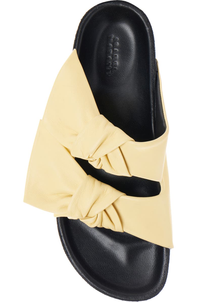 Isabel Marant Lennyo Footbed Slide Sandal, Alternate, color, Butter