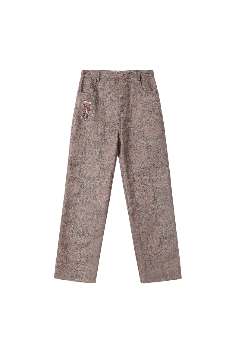 Damask Pants, Main, color, Brown