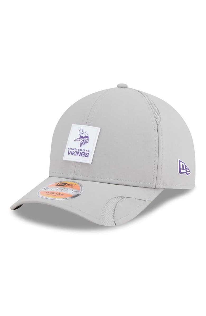 New Era Men's New Era Gray Minnesota Vikings 2025 Sideline  M-Crown 9FORTY Adjustable Hat, Main, color, 