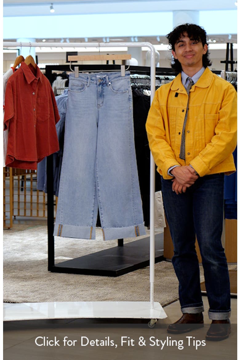 Zephyrine High Waist Cuff Wide Leg Jeans video