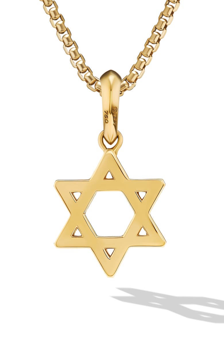 David Yurman Star of David Pendant in 18K Yellow Gold, Alternate, color, 18K Gold