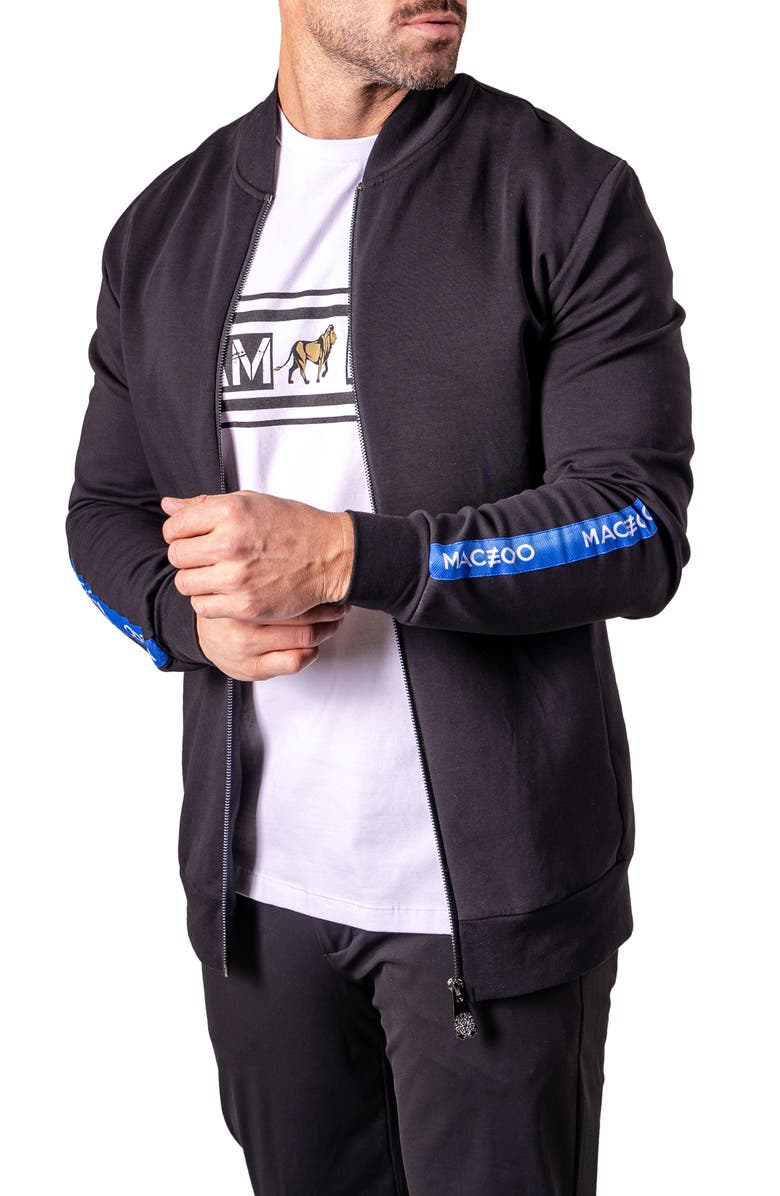 Maceoo I Am King Graphic Zip Jacket, Alternate, color, Black