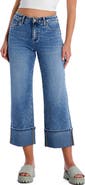 HINT OF BLU Clever Cuffed High Waist Wide Leg Jeans