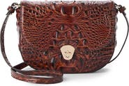 Brahmin Portia Croc Embossed Leather Crossbody Bag