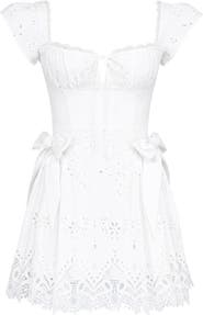 HOUSE OF CB Giglio Eyelet Minidress