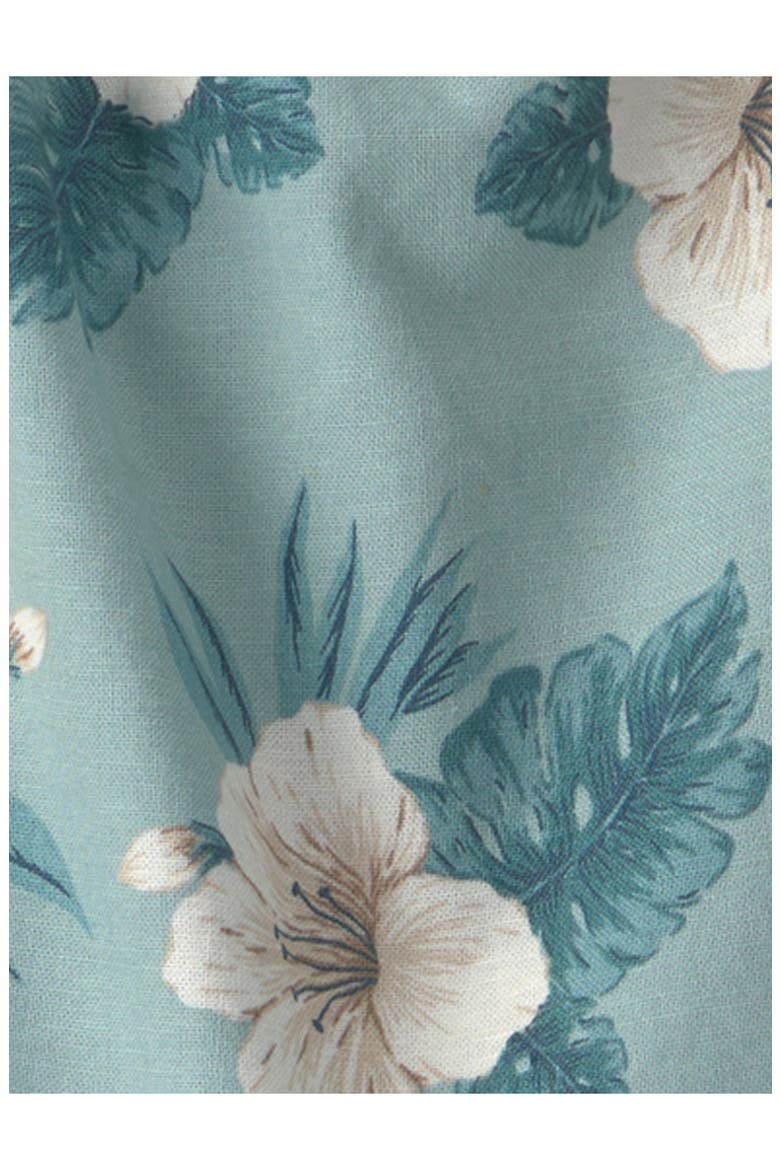 Print Organic Cotton & Linen Tank & Shorts Set, Alternate, color, HIBISCUS