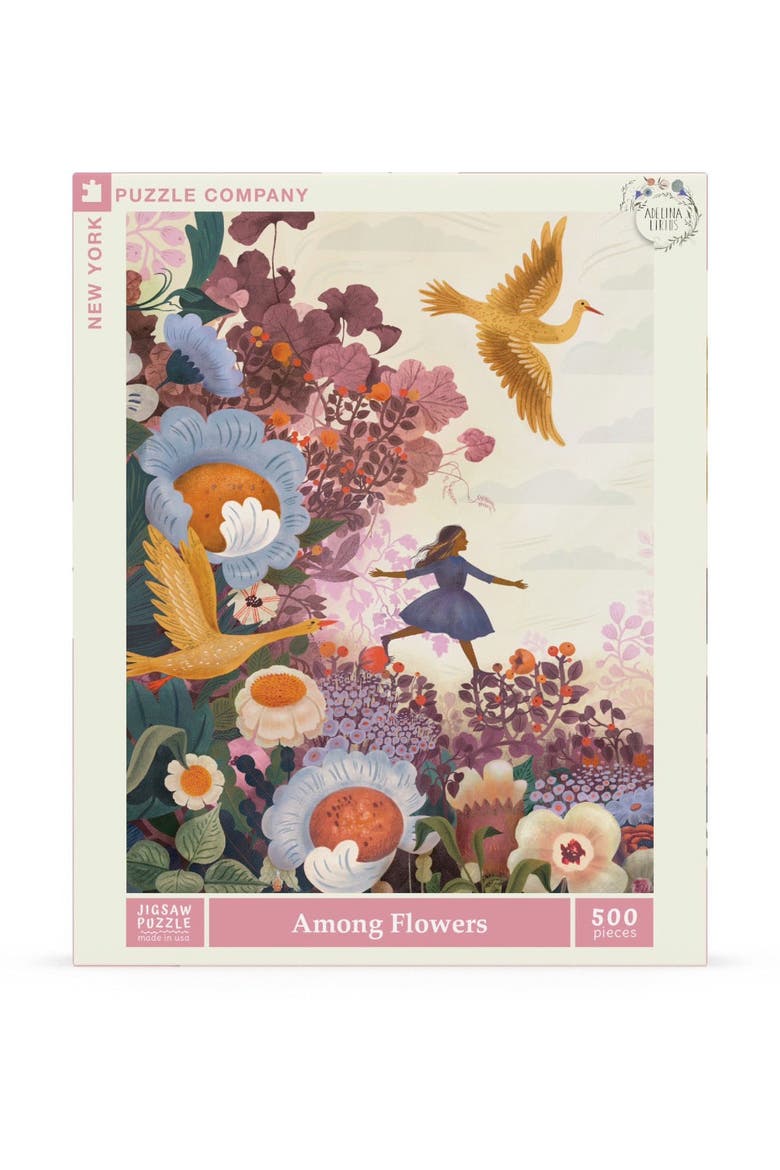 Among Flowers 500 Piece Puzzle, Main, color, No Color