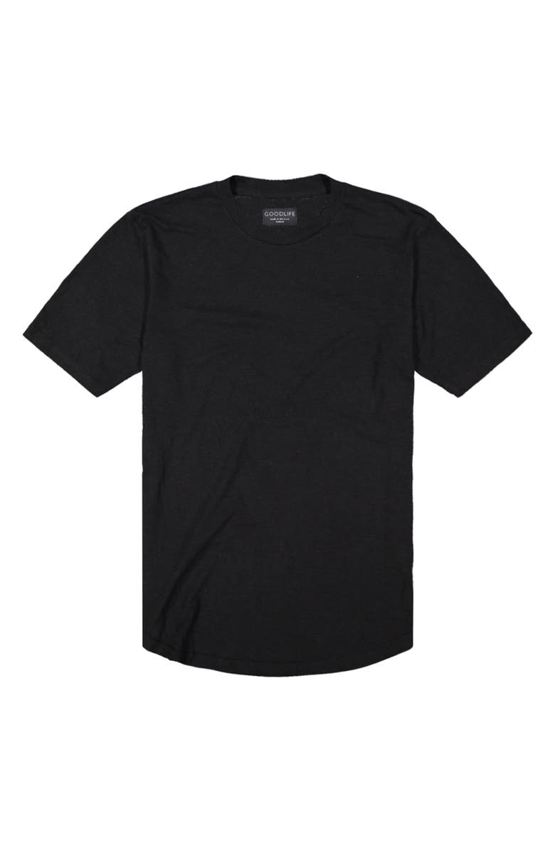 Goodlife Overdye Crewneck Scallop Hem T-Shirt, Alternate, color,