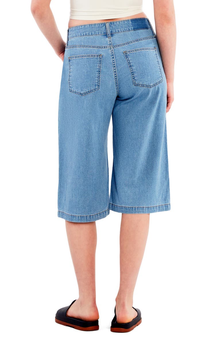 Mid Rise Relaxed Long Denim Shorts, Alternate, color, LIGHT DENIM