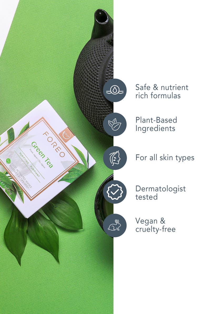 FOREO UFO Mask Japanese Green Tea, Alternate, color, NO COLOR