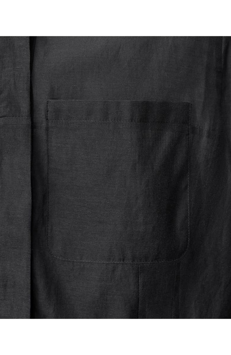 MANGO Sheer Long Sleeve Silk Blend Dress, Alternate, color,