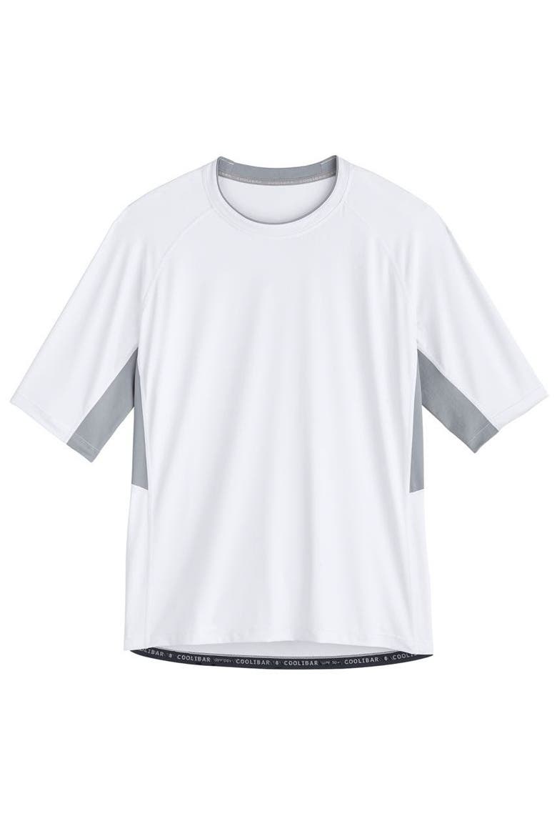 Men's Ultimate Short Sleeve Rash Guard, UPF 50+ Sun Protection, Alternate, color, White